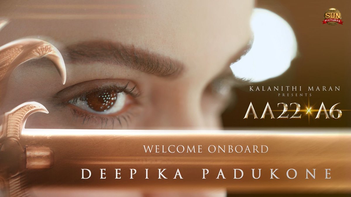 Maduri Mattaiah Naidu (@madurimadhu1) on Twitter photo The Queen marches to conquer!❤🔥
Welcome onboard <a href="/deepikapadukone/">Deepika Padukone</a> ✨
#TheFacesOfAA22xA6
▶️ youtu.be/jlmT4apm1oI
#AA22xA6 - A Magnum Opus from Sun Pictures💥
<a href="/alluarjun/">Allu Arjun</a> <a href="/Atlee_dir/">atlee</a>
#SunPictures #AA22 #A6 The Queen marches to conquer!❤🔥
Welcome onboard <a href="/deepikapadukone/">Deepika Padukone</a> ✨
#TheFacesOfAA22xA6
▶️ youtu.be/jlmT4apm1oI
#AA22xA6 - A Magnum Opus from Sun Pictures💥
<a href="/alluarjun/">Allu Arjun</a> <a href="/Atlee_dir/">atlee</a>
#SunPictures #AA22 #A6