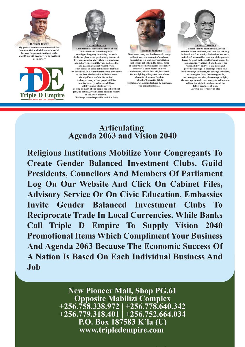 Tripledempire's tweet image. @NPA_UG @mofpedU @stanbicug @UBAUganda @UgEquityBank @kcbbankug @BankOfAfrica_Ug @Dfcubankuganda @imbankug @CairoBank @financetrustug @YakoBankUG @EximBankUganda @BOU_Official @StanChartUGA @Opportunity_UG @housingfinanceU @CentenaryBank @bankofbaroda tripledempire.com