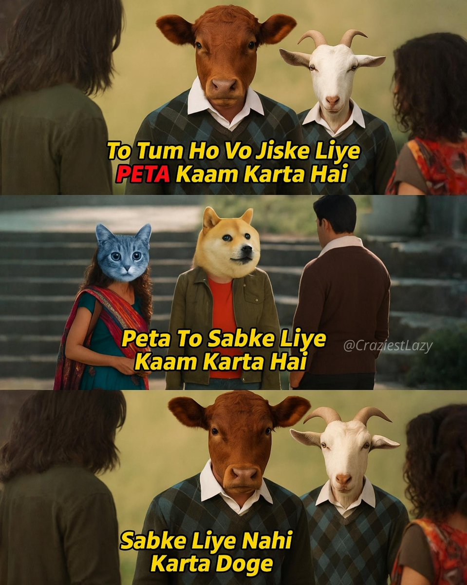 craziestlazy's tweet photo. Hello bsdk @peta https://t.co/T2ZXdHkRzq