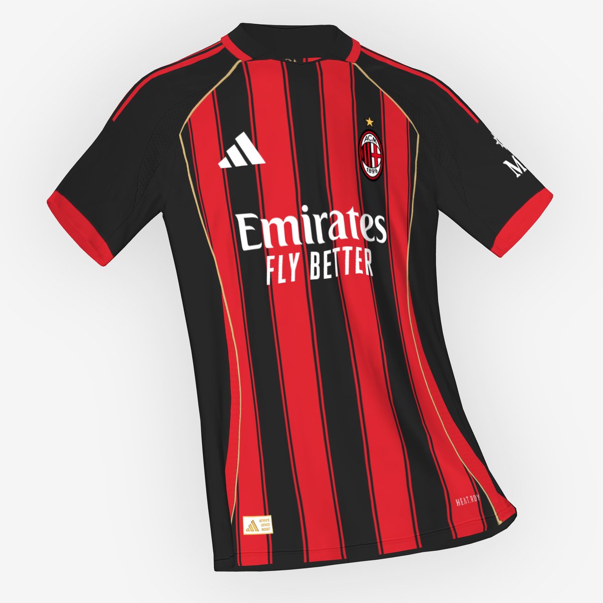 bhaskarasatrya's tweet image. Adidas AC Milan Fantasy Kit Season 24/25 (Home, Away, Third, and GK Kit) #FIFAKitCreator