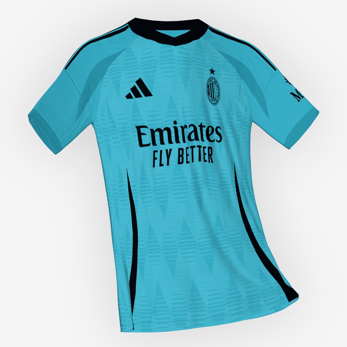 bhaskarasatrya's tweet image. Adidas AC Milan Fantasy Kit Season 24/25 (Home, Away, Third, and GK Kit) #FIFAKitCreator