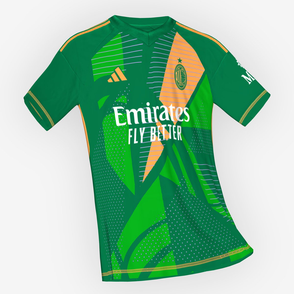 bhaskarasatrya's tweet image. Adidas AC Milan Fantasy Kit Season 24/25 (Home, Away, Third, and GK Kit) #FIFAKitCreator