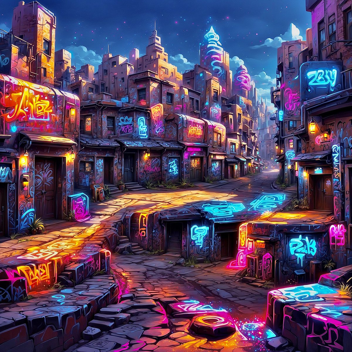 artfractalicia's tweet photo. GN 🌃

Graffiti Dream Alley
Nowhere ⛲️👾🪼 https://t.co/TMcNZ7mXyb