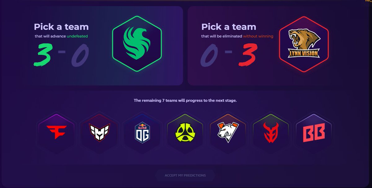 Stage 1 went pretty well. Ilya and Niko will take over Stage 2 and go 3-0 easy, LV looked really shake vs NRG, cant see them get a win. 
Make sure to not forget your pick em's as there are no days off and it continues insta
l.skin.club/SWANIPICKEMAUP… #ad