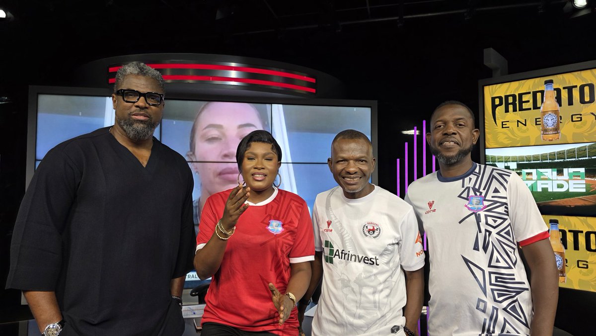 SSNaijaMade (@ssnaijamade) on Twitter photo Don't miss the repeat show this Saturday morning at 9:30 (Naija Time).
Showing on SuperSort, dstv channel 207.
<a href="/Mpraiz/">Mozez Praiz</a> <a href="/ojeksaikhoje/">Ojeikere Aikhoje</a> and <a href="/ralphcgeorge/">RALPH Chidozie George</a> ends the season on high alongside <a href="/Adaeze_michael/">Adaeze Michael</a>.
<a href="/mekus102/">Emeka Nwani</a> supplying inswingers. Don't miss the repeat show this Saturday morning at 9:30 (Naija Time).
Showing on SuperSort, dstv channel 207.
<a href="/Mpraiz/">Mozez Praiz</a> <a href="/ojeksaikhoje/">Ojeikere Aikhoje</a> and <a href="/ralphcgeorge/">RALPH Chidozie George</a> ends the season on high alongside <a href="/Adaeze_michael/">Adaeze Michael</a>.
<a href="/mekus102/">Emeka Nwani</a> supplying inswingers.