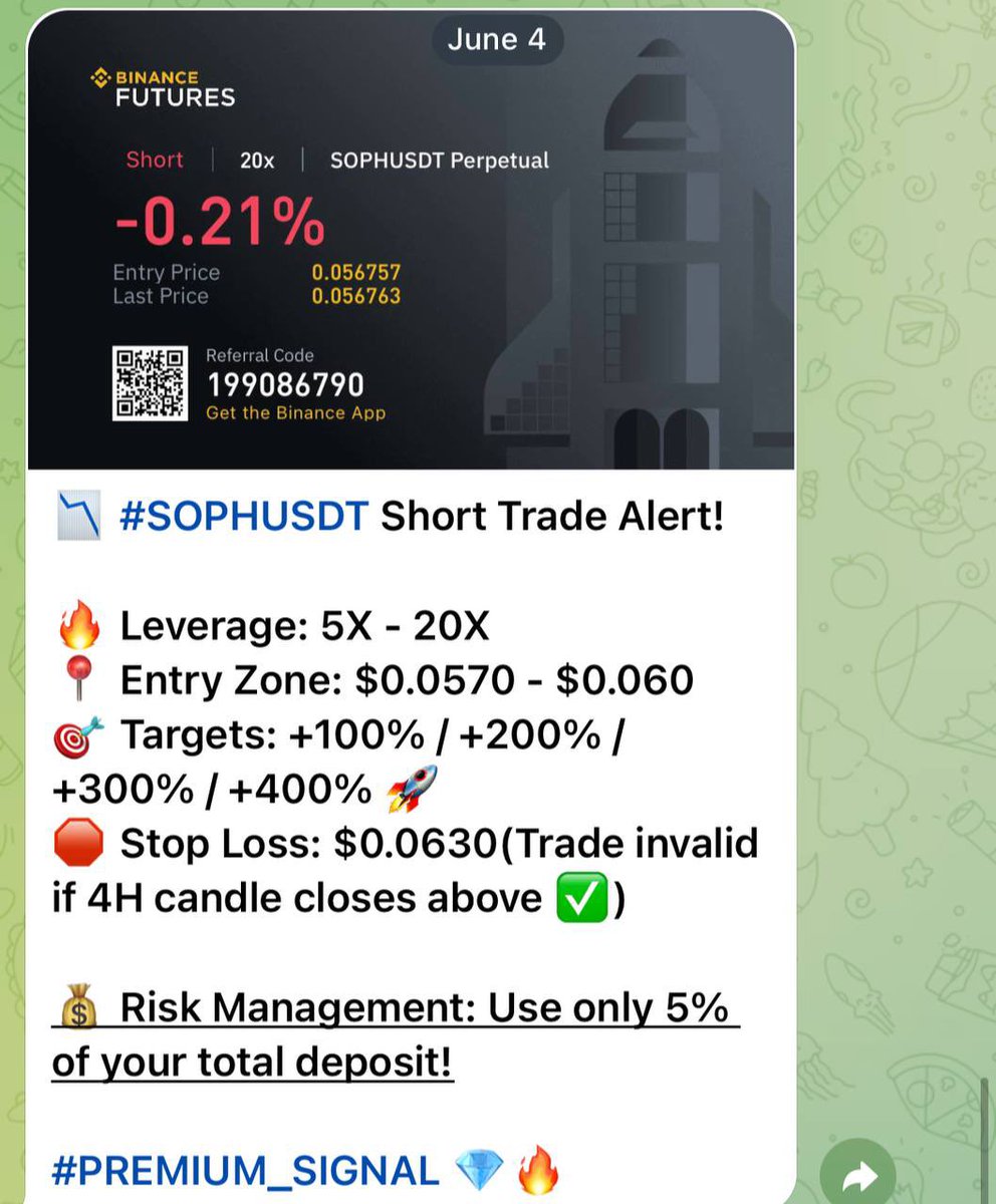 CryptoRK561's tweet photo. #SOPHUSDT #SOPH Target 3🎯Made +341% with 20X leverage in just 3 days! $SOPH 🚀

#PREMIUM_SIGNAL💰 

✍🏻Want more updates?Join here👉🏻🔗 [https://t.co/4U1DvcZ3AO]✅

#BTCUSDT #ETHUSDT #Ethereum #LAUNCHCOINUSDT #WHITEUSDT #MYTHUSDT #HUMAUSDT #CSPRUSDT #GRASSUSDT #UMAUSDT #CFXUSDT https://t.co/JSm0xeMVuR