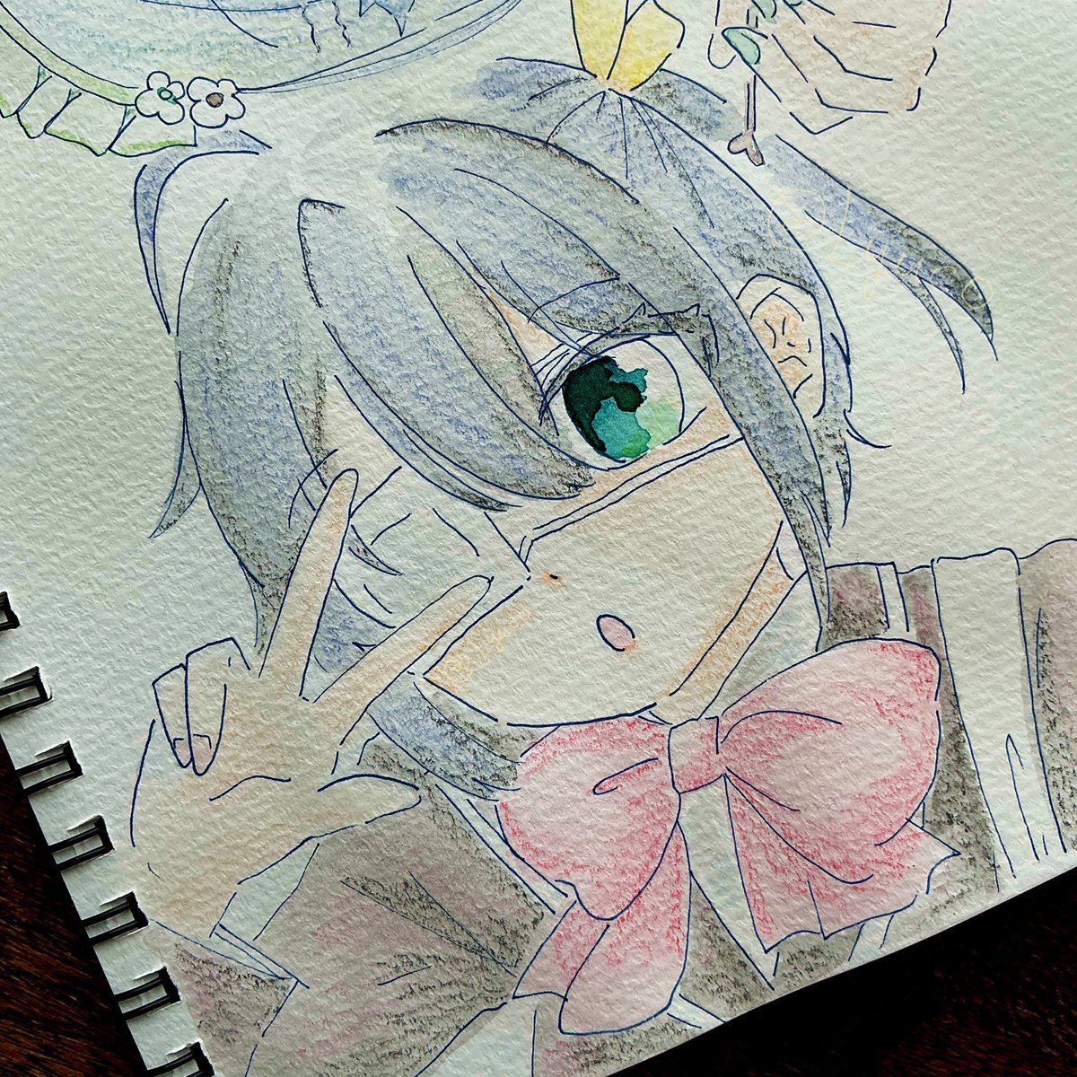 x9env's tweet photo. 最近は水彩にハマっております🫧
#初夏の創作クラスタフォロー祭り 
#絵柄が好みって人にフォローされたい 
#いいねで気になった人お迎え https://t.co/2nBSIrjRhV