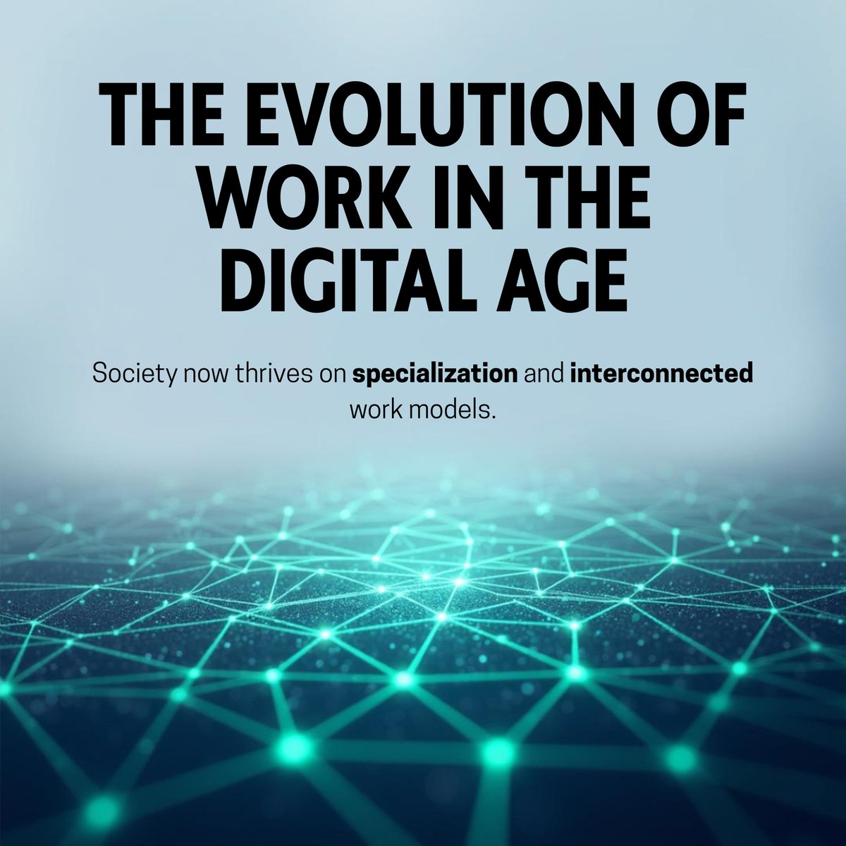 lanreoyebo222's tweet image. Since the late 20th century, we've shifted from manufacturing to specialized, tech-driven services. New jobs and work models emerged with the internet, while humanity’s growth has been shaped by surplus, industrialization, and technology. #LanreOyeboFoundation #evolutionofwork