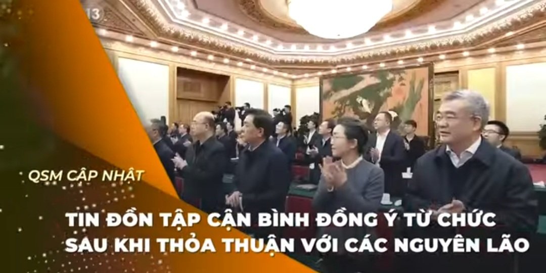 Rumors are spreading that Xi Jinping has accepted to resign peacefull but has asked the Communist Party and the Beijing government to ensure the safety of his relatives and family from retaliation and that Xi’s successor must be approved Because Xi has caused too much blood debt