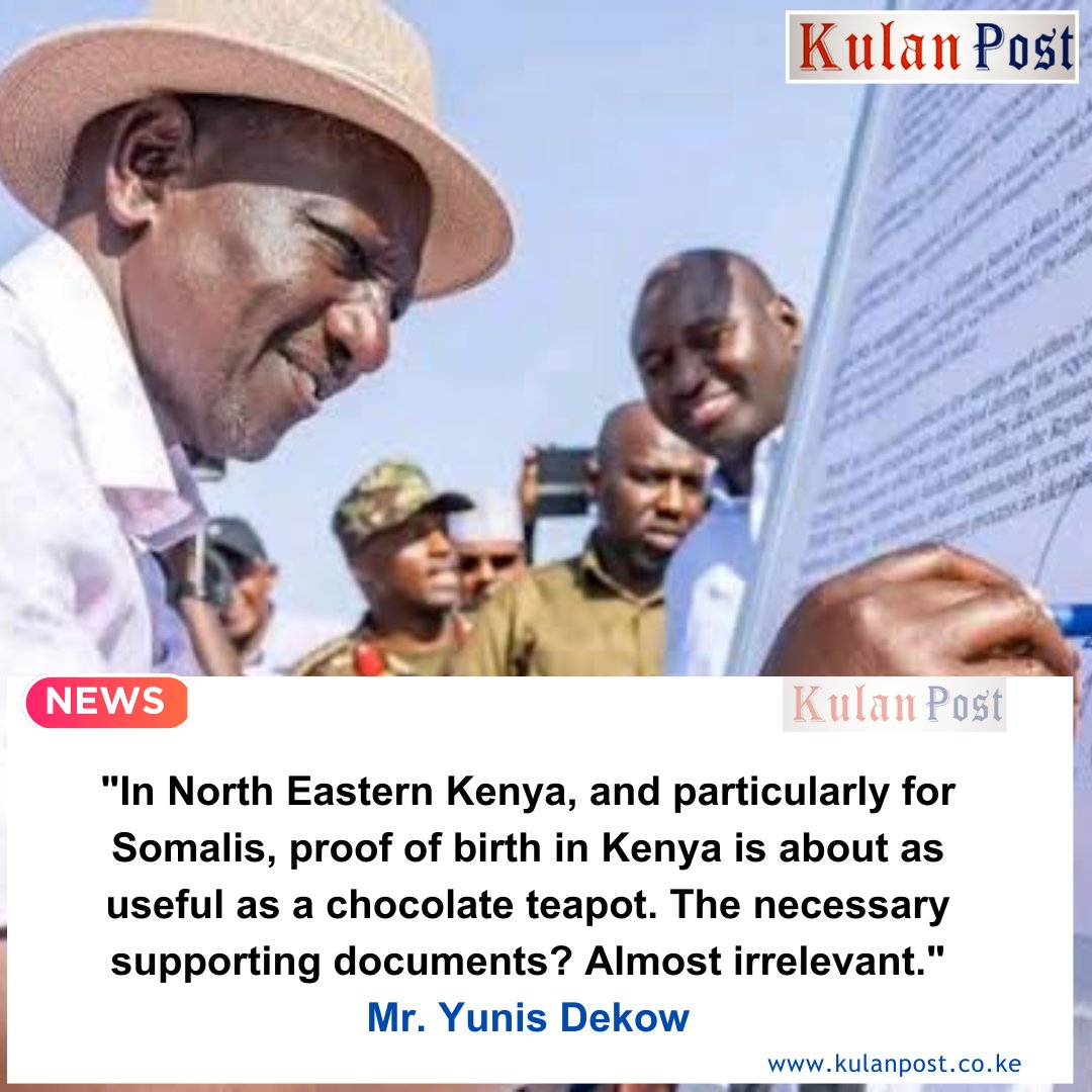 The Long Road to Citizenship: A Kenyan Somali’s Quest for Identity

<a href="/YunisDekow/">Yunis Dekow</a>

Navigating the citizenship maze in Kenya feels a bit like trying to find a Wi-Fi signal in the heart of the Sahara: frustrating, elusive, and often leaving you questioning your sanity.

I have faced