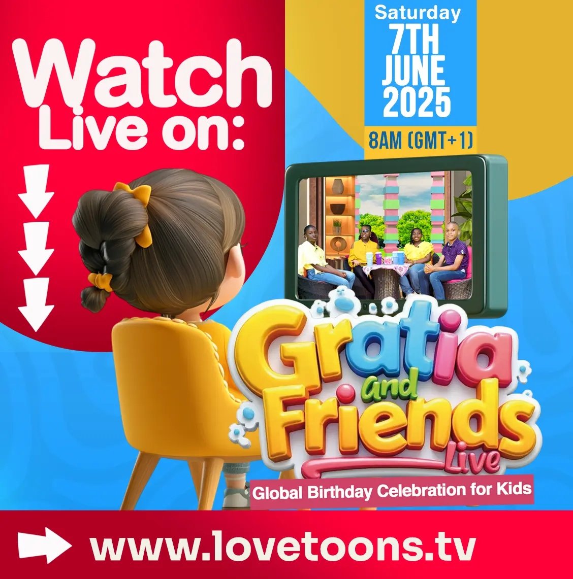 Lovetoons4kids's tweet photo. πππΌπππΌ πΌππΏ ππππππΏπ ππππ (ππππ½πΌπ π½πππππΏπΌπ πΎππππ½ππΌππππ πππ πππΏπ) ππππππΎπΎπΎπΎππππππππππππΎπΎπ
Time: 8am (GMT+1)
Participate live on https://t.co/uGudU0yogn
#lovetoonstv
#gafl
#globalbirthdaycelebration https://t.co/ajoJqtVGac