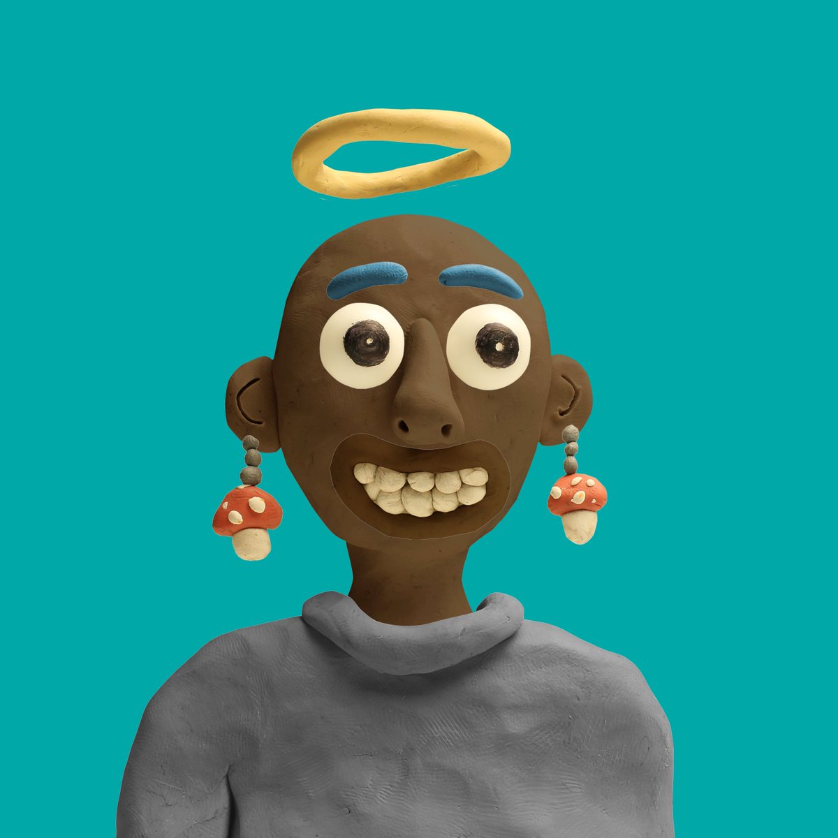 Clay Nation #1029 with Grey Tshirt (8.19%) sold for ₳239 ($158.90)