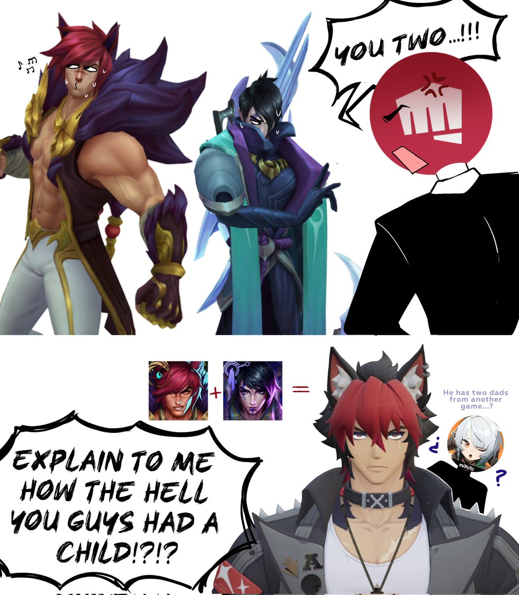 NORANO HAS TWO DADS!!! 
(For health reasons I won't be able to draw much but I needed to express this idea)

#settphel #norano