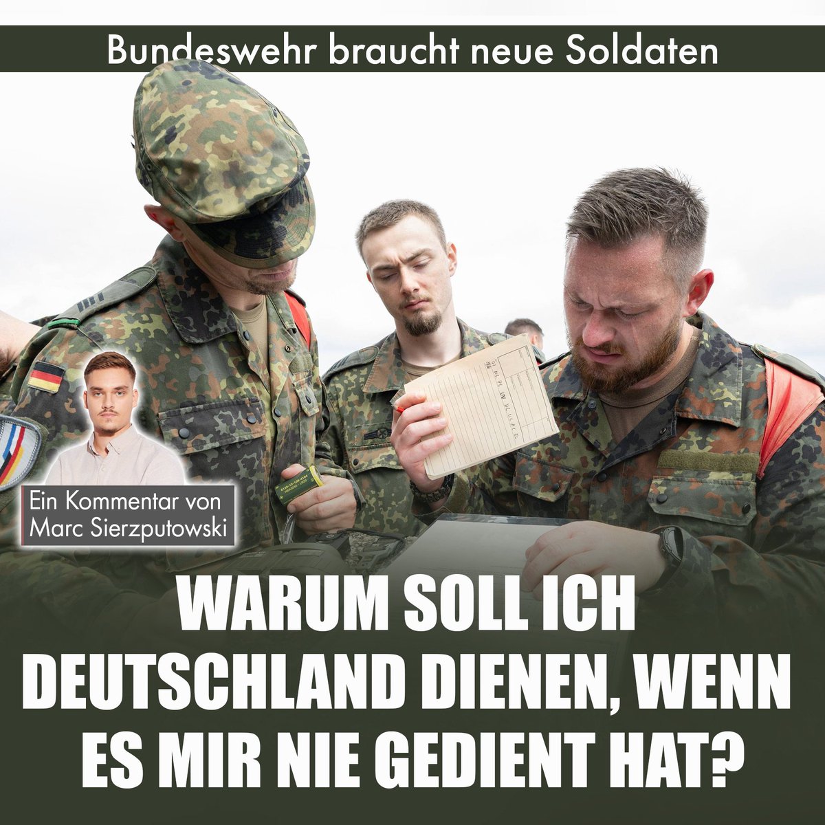 „Ein Land, das seine jungen Menschen alleinlässt, das ihre Lebensrealität ignoriert und ihre Zukunft verspielt, hat keinen Anspruch auf ihren Gehorsam. Und schon gar nicht auf ihr Leben“, schreibt <a href="/SierzputowskiMa/">Marc Sierzputowski 🥫</a>  nius.de/kommentar/news…