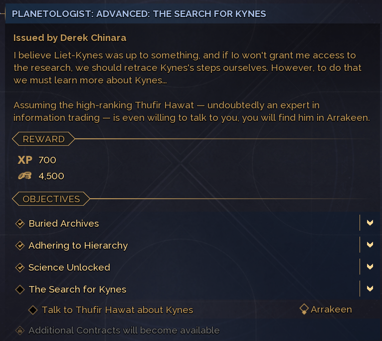 SOLIDFPS (@solidfps) on Twitter photo So is joining the Harkonnen an intentional progression blocker?
I can't advance the planetology questline to access the final tier of skills.
Thufir won't talk to me😔
<a href="/DuneAwakening/">Dune: Awakening</a> <a href="/igmiro/">Iggy | Dune: Awakening</a> <a href="/ZabaToma/">Tomasz Zabczynski</a> So is joining the Harkonnen an intentional progression blocker?
I can't advance the planetology questline to access the final tier of skills.
Thufir won't talk to me😔
<a href="/DuneAwakening/">Dune: Awakening</a> <a href="/igmiro/">Iggy | Dune: Awakening</a> <a href="/ZabaToma/">Tomasz Zabczynski</a>