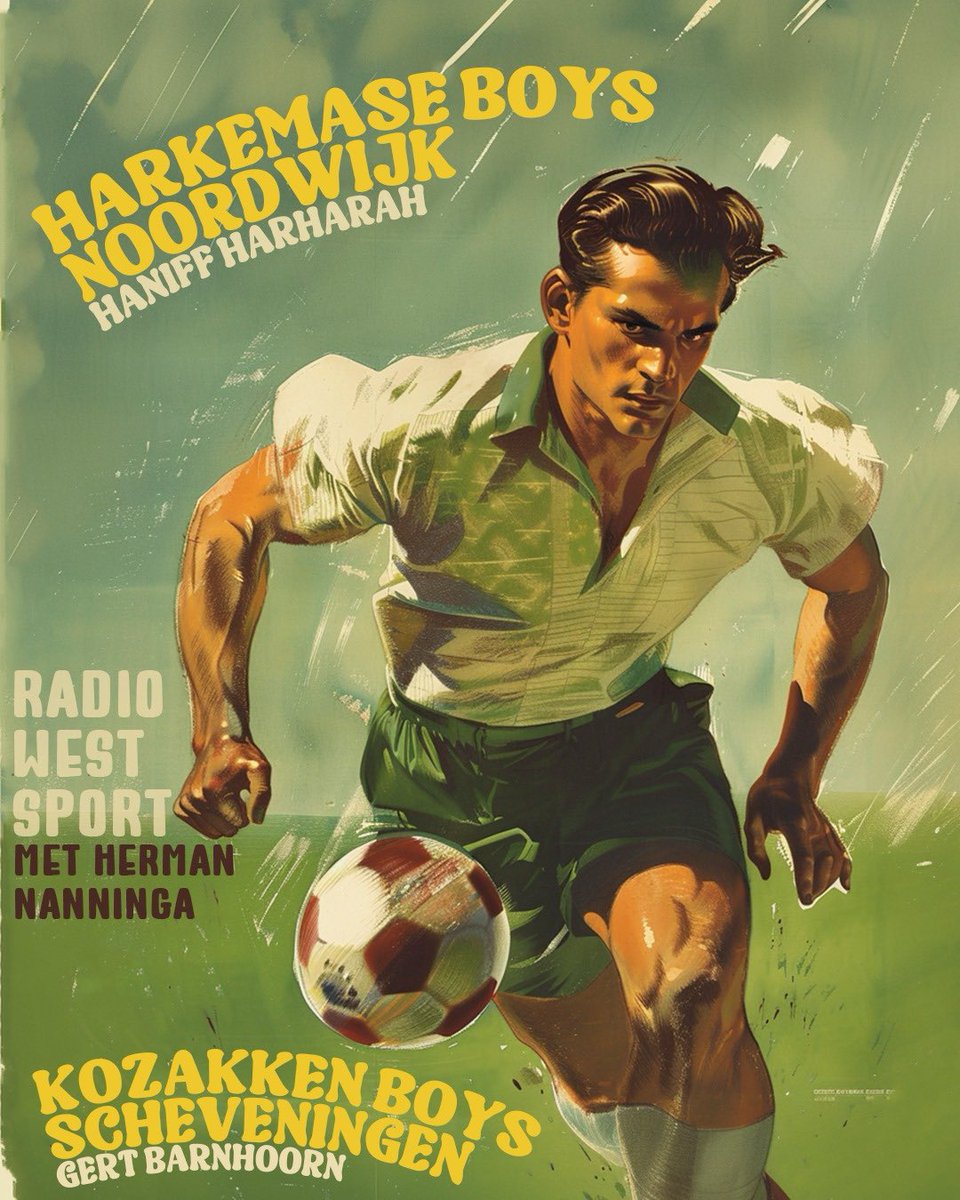 📻 Wie plaatst zich voor de finale om een plekje in de tweede divisie? 
Zowel Noordwijk als Scheveningen speelden hun eerste duel gelijk. Kunnen ze de klus afmaken in de uitwedstrijden tegen respectievelijk Harkemase Boys en Kozakken Boys?