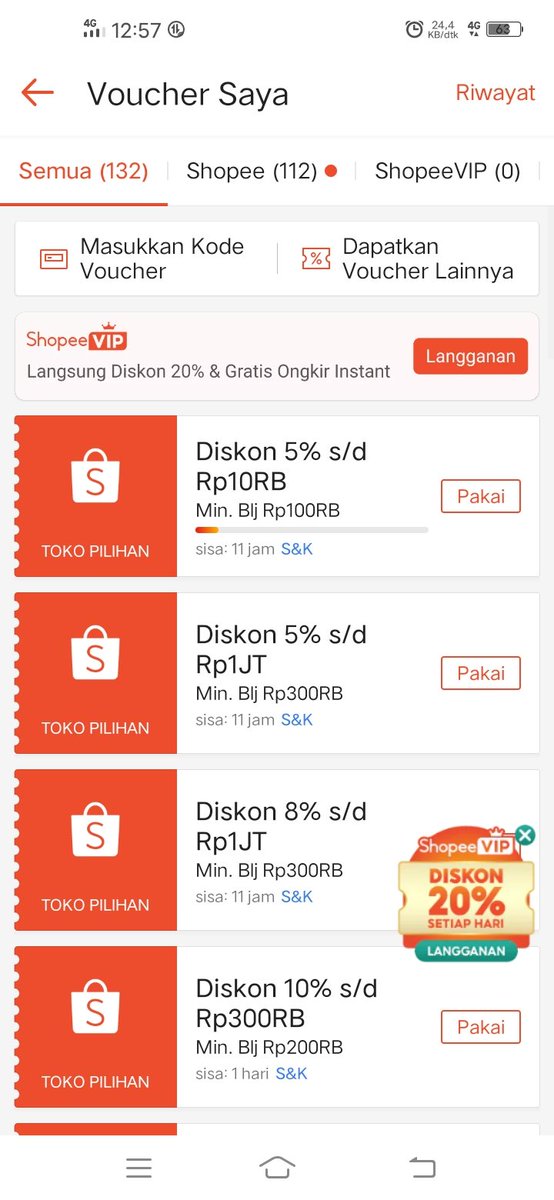 Inner_Boutique's tweet photo. Maen shopee teriak udah level 3. Kirain dapet diskon 99%. Ternyata cuma 5% doang 😭. Udah cape2 dapet seitil. Padahal di S&amp;K nya kyk yg bener 🤣😂🤣😂 https://t.co/1kSXaAp4ir
