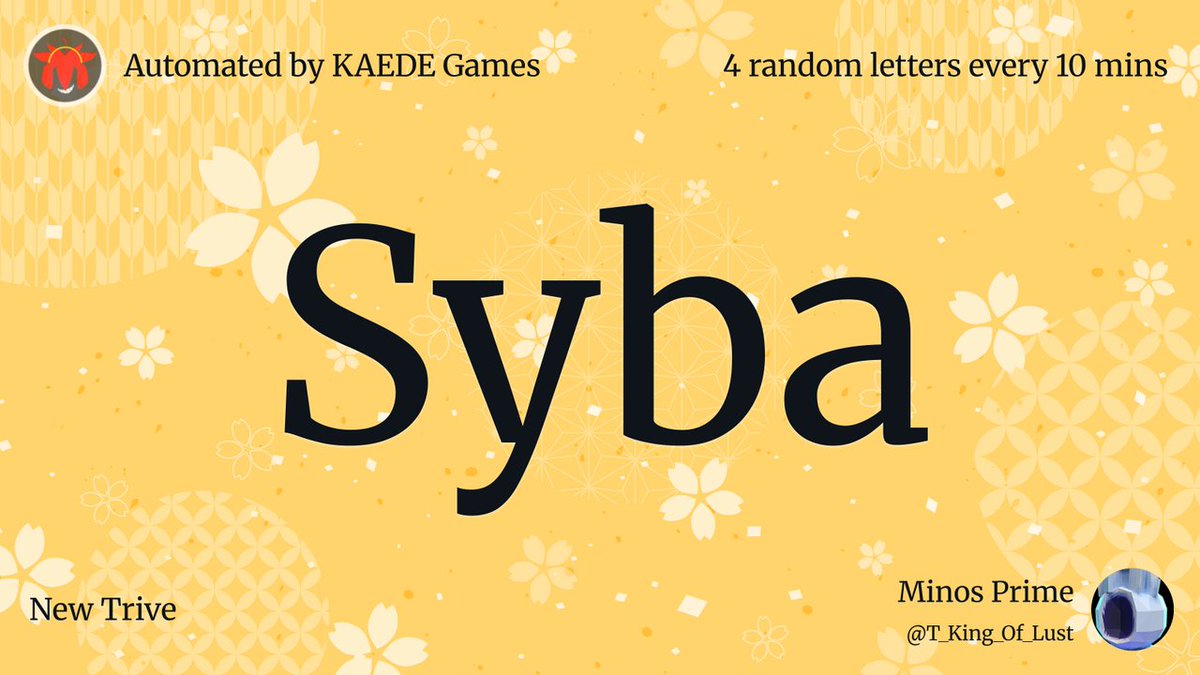 4letter_'s tweet image. Syba