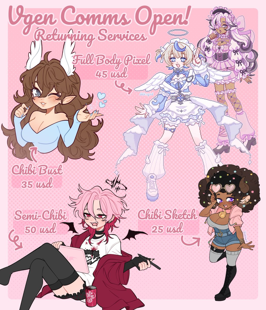 i'm finally verified and my vgen is back open with new services available!! 

rts appreciated!🩷#VGenComm #VGenOpen