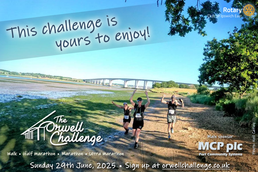 Discover parts of the estuary normally closed to the public. A big thank you to our private landowners who have let us use their land #orwellchallenge2025 - just by taking part you are helping to support local charities and good causes. Sign up at orwellchallenge.co.uk