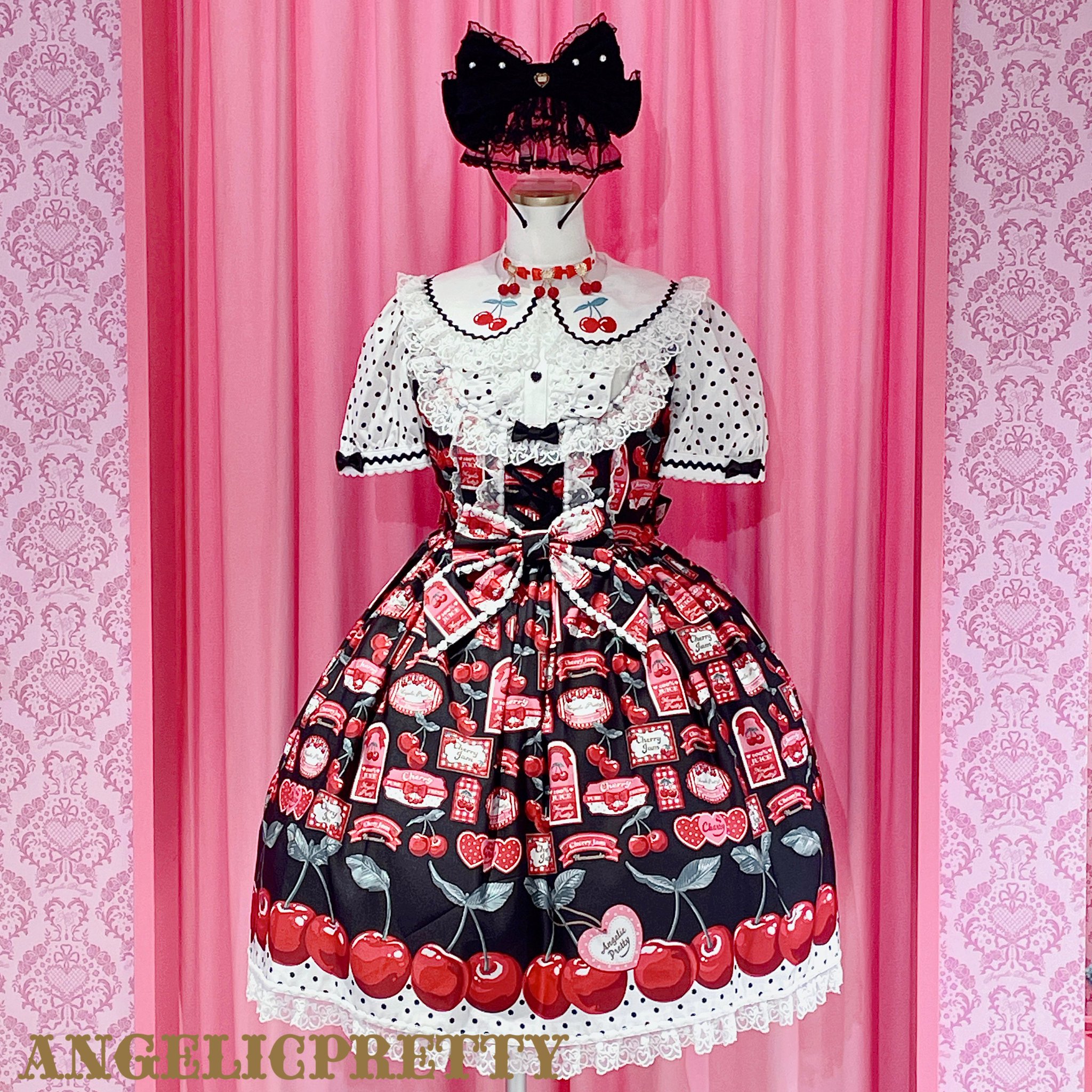 Cherry Jam Labelジャンパースカート ピンク 商品詳細ページ