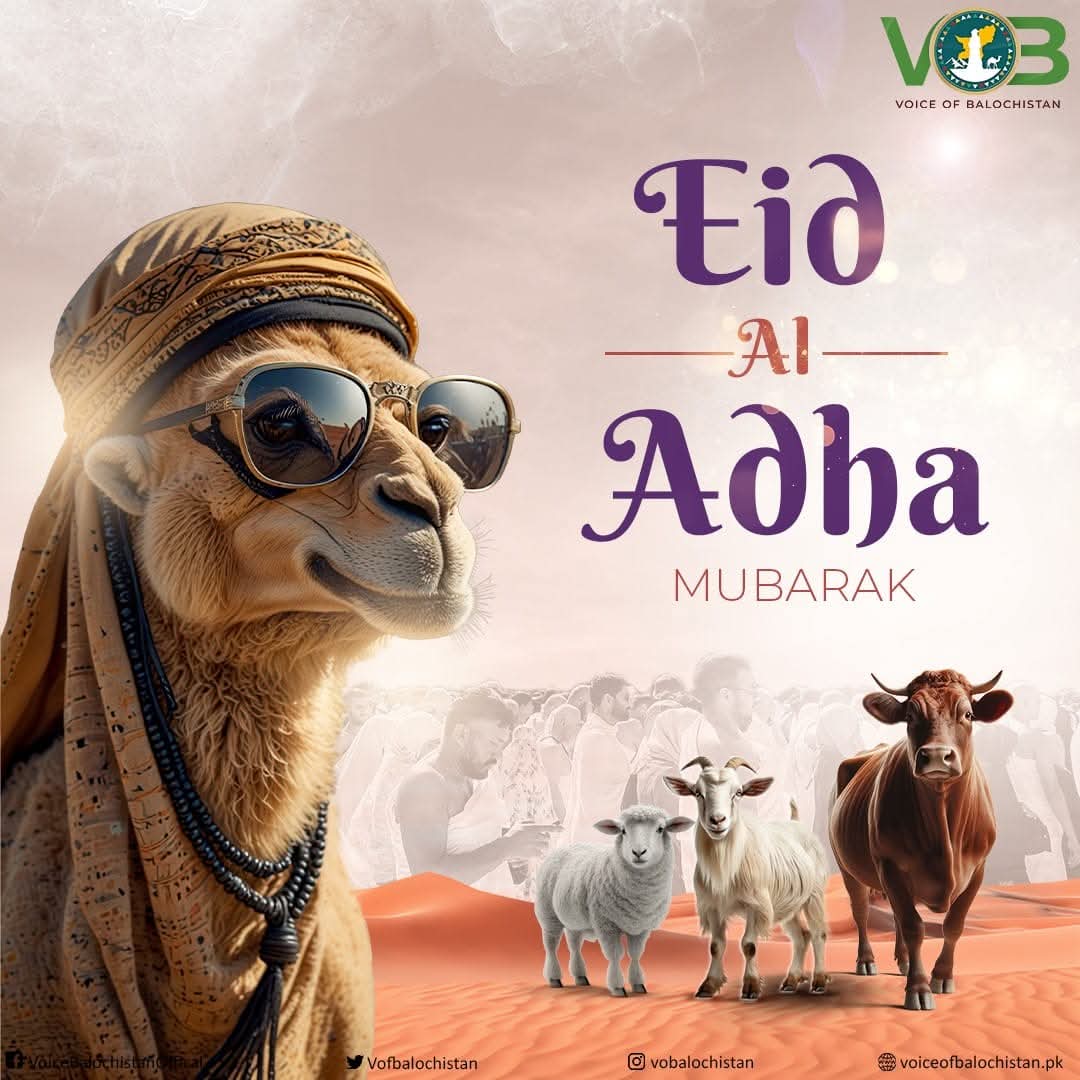 "Celebrating the unity, culture, and resilience that define the true spirit of Balochistan."

Eid Mubarak! ✨

#Balochistan #Pakistan #عيد_الأضحى_المبارك
