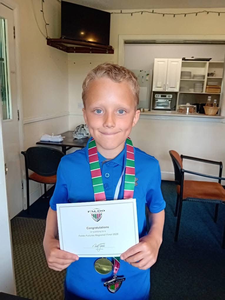 carrickvalegc's tweet photo. Congratulations to Junior member Max on qualifying for the Faldo Futures National Final, to be played during the British Masters in August at The Belfry, hosted by Sir Nick Faldo.

Max came through a Regional Final in Crieff which he qualified for via a @sgfgolf event⛳️🏌️ https://t.co/cZobVUbNI0