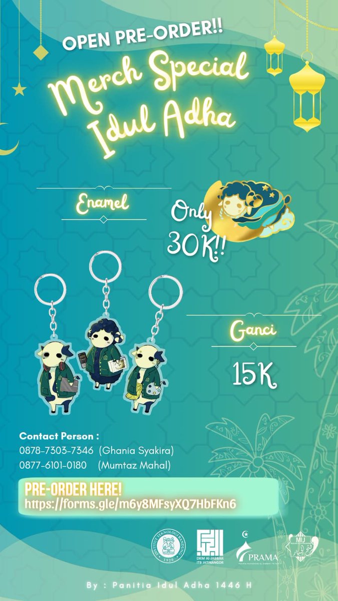 itbfess_x's tweet image. itb! lucu banget deh merch idul adha nya💓💓