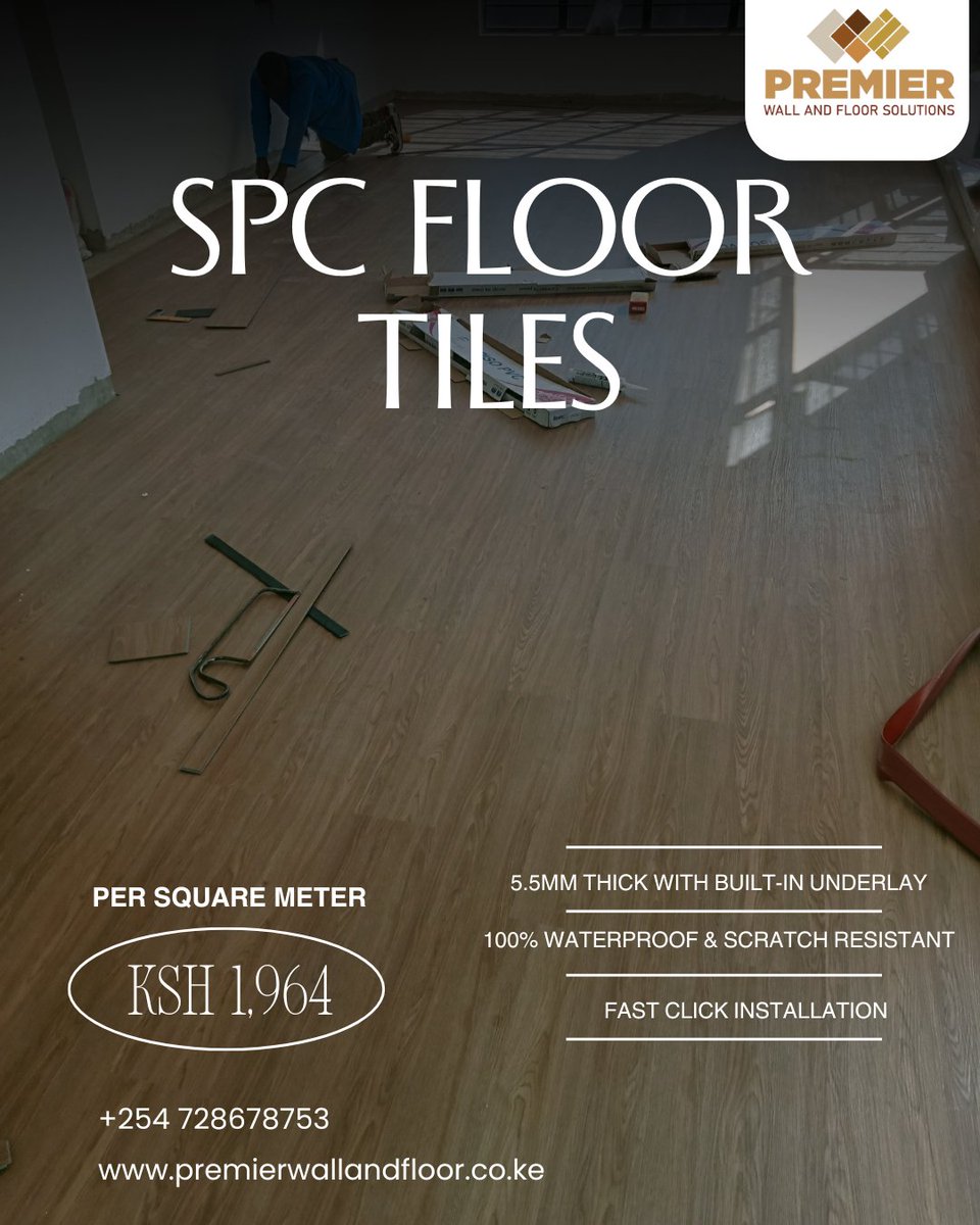 Pwallandfloor's tweet photo. No cement. No glue. No hassle.
SPC Flooring from Premier Wall and Floor Solutions comes with an attached underlay and click-lock system for quick and clean installations.
#Premierwallandfloorsolutions #spctiles #pvc https://t.co/5Z0FrUOW8n