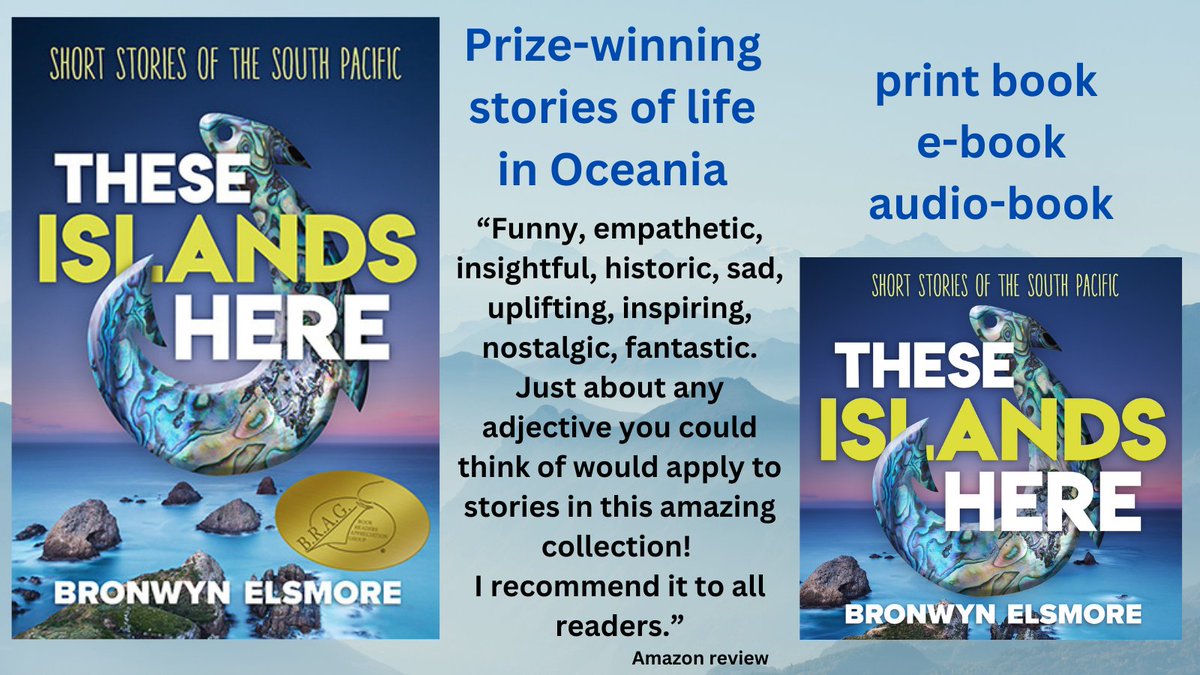 Perfect gift for anyone who'd rather be in the🌏Sth Pacific now
Let them read about it!
"Highly recommended" short story collection -
THESE ISLANDS HERE - Short Stories of the South Pacific
Print, audio: B&amp;N, Walmart. Print, ebk, audio Amazon
#shortstories
amazon.com/dp/B07L7JNX4V