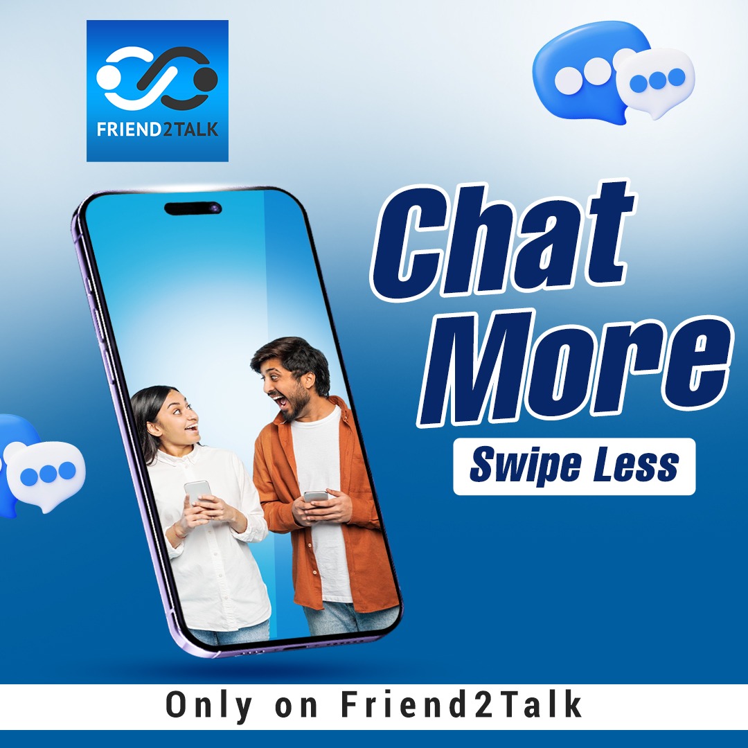 🌟 Swipe Less, Chat More – Only on Friend2Talk!
✅ Instantly connect with real people
 🎥Video &amp; voice chats in real time
 💬No endless swiping
 🔒Private, safe &amp; anonymous chatting
 📱Join now ! bit.ly/4kQwUkq
#Chat #Call #Massage #realPeople #People #Realtime #Swiping