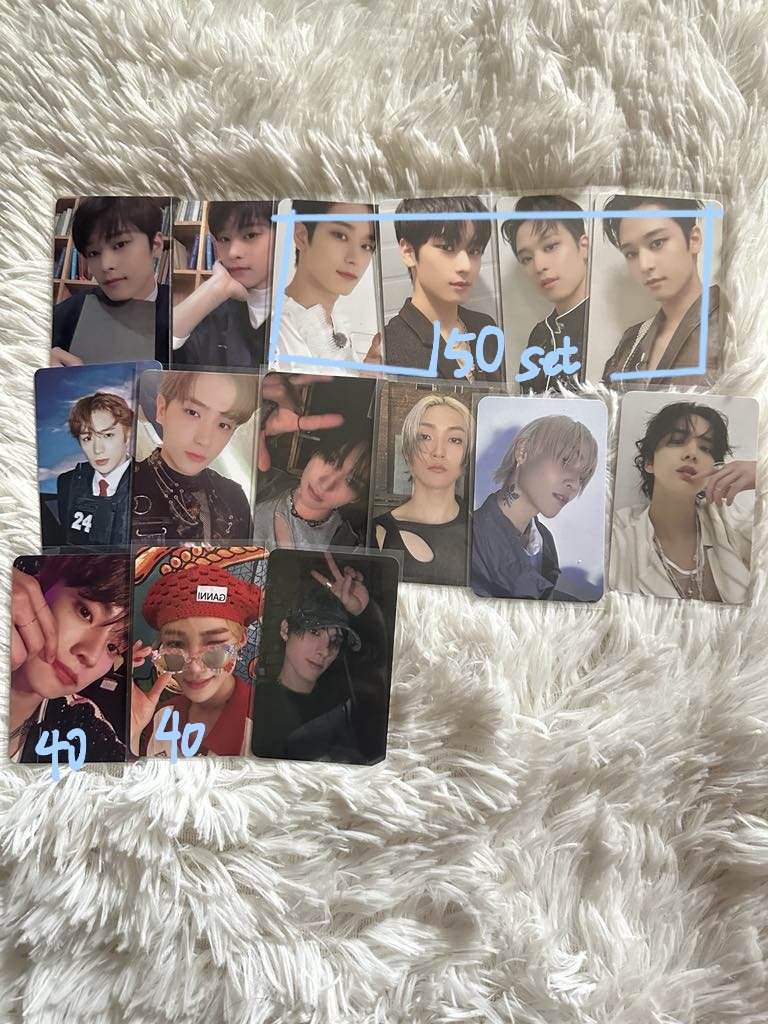 :¨ ·.· ¨: 
 `· . ౨ৎ #haosale (୨୧ᵕ̤ᴗᵕ̤) 🪽

🩰💌  wts lfb ph ౨ৎ the boyz tbz
 
      𓍯 20 ea without price
            (+ pf lsf)
      𓍯 dop : set your own
      𓍯 reply/dm to claim

🌷 juyeon hyunjae sangyeon kevin younghoon changmin new q chanhee eric
