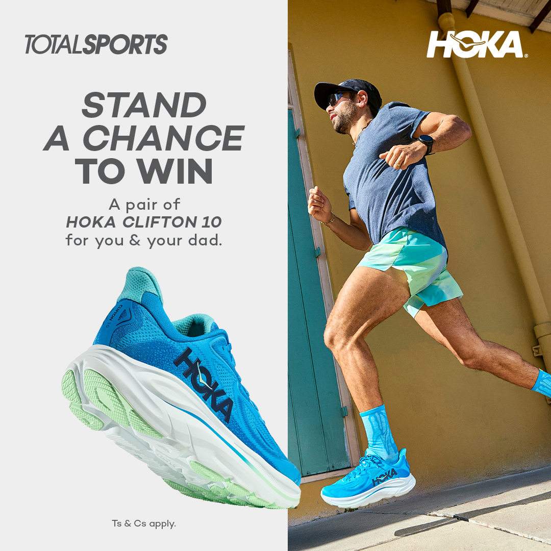 This Father’s Day, we’re celebrating the men who raised us, inspired us, &amp; still out-run us.

Stand a chance to WIN a pair of Hoka Clifton 10s for you &amp; Dad.

👉 To enter, visit instagram.com/totalsports_sa

📅 Competition closes 12:00 14 June 2025. Winners contacted 17 June 2025.

⚠️