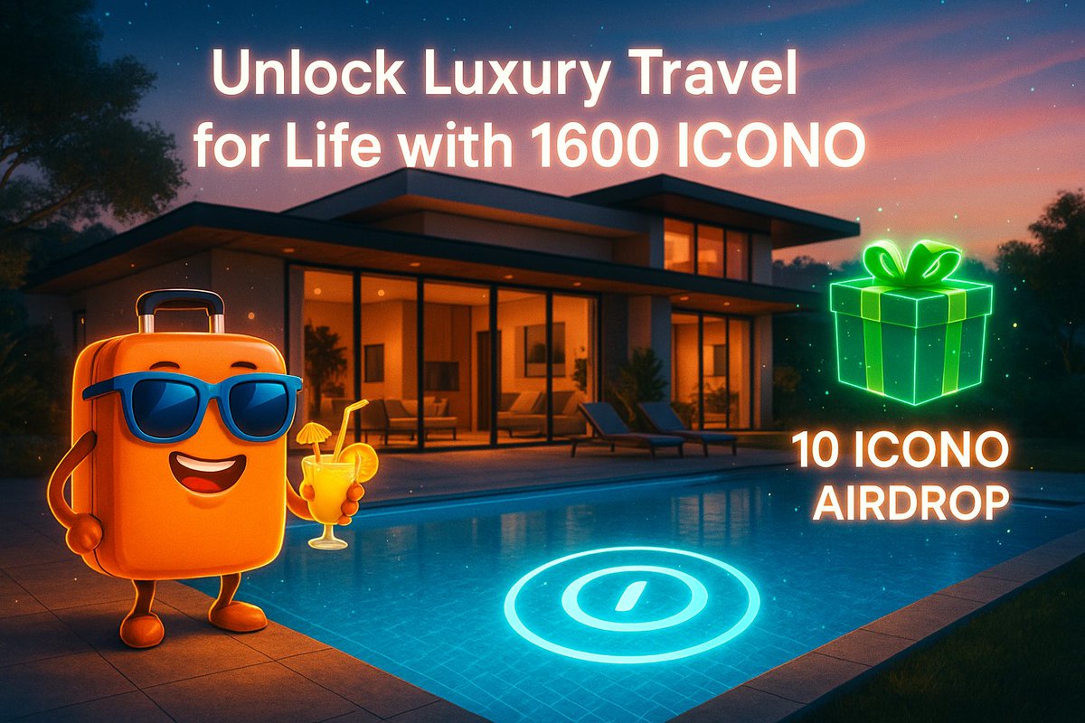 IconoPlace's tweet photo. 🎉 ICONO AIRDROP 🌍
✅ Follow today
💬 Drop your Polygon address
🎁 Get 10 ICONO by June 15

Own your next vacation with crypto 🏝️
#Airdrop #ICONO #CryptoTravel https://t.co/fx4NxUJhF3