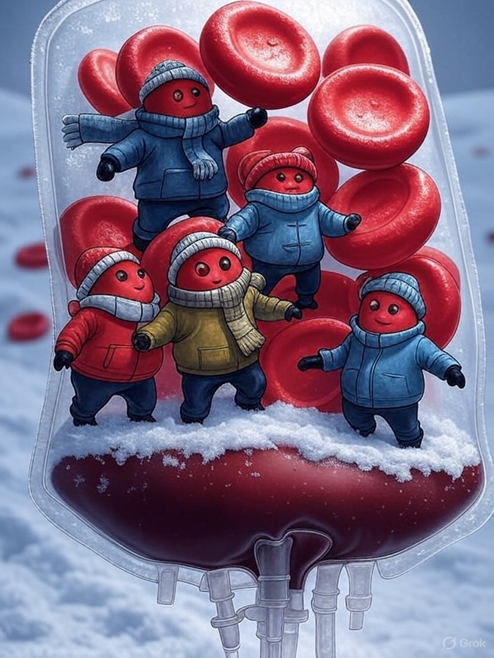 ثريد🩺🔬| كيف يتم تجميد وحدات الدم ؟🩸❄️

🤔هل تساءلت يوم عن إمكانية تجميد وحدات الدم؟ وكيف هذا الشي ممكن علماً بأن خلايا الدم الحمراء تتكسر إذا تعرضت لبرودة عالية❄️ 
🫵اليوم بناخذك في رحلة ممتعة داخل عالم تجميد وحدات الدم!🥶🚀 
#علوم_طبية #بنك_الدم #نقل_الدم #مختبرات_طبية
