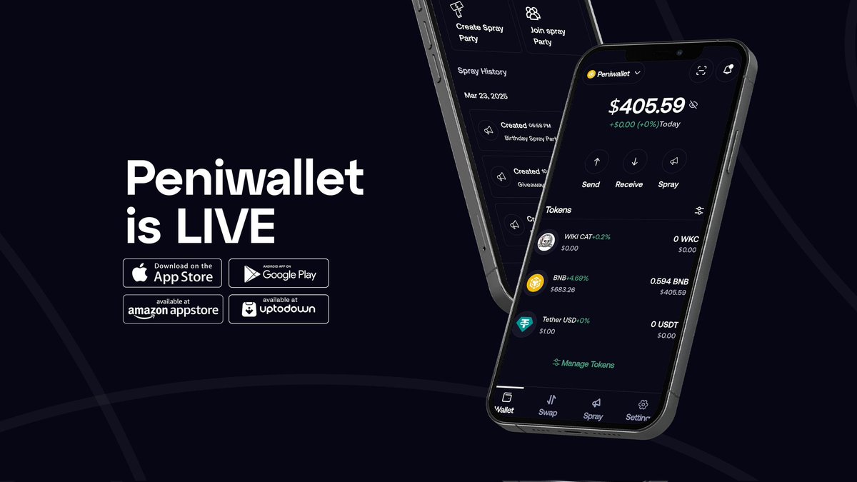 Peniwallet is live!
The ARK has set sail, get onboard or be left behind 🚀🚀🚀

ABUNDANCE!!! 🔥🔥🔥🔥🔥🔥🔥🔥

God bless <a href="/sirmapy/">Sir Mapy</a> 🙏
Contract address 
0x6822460140e1552bD72f6De26B14414040Bd7280