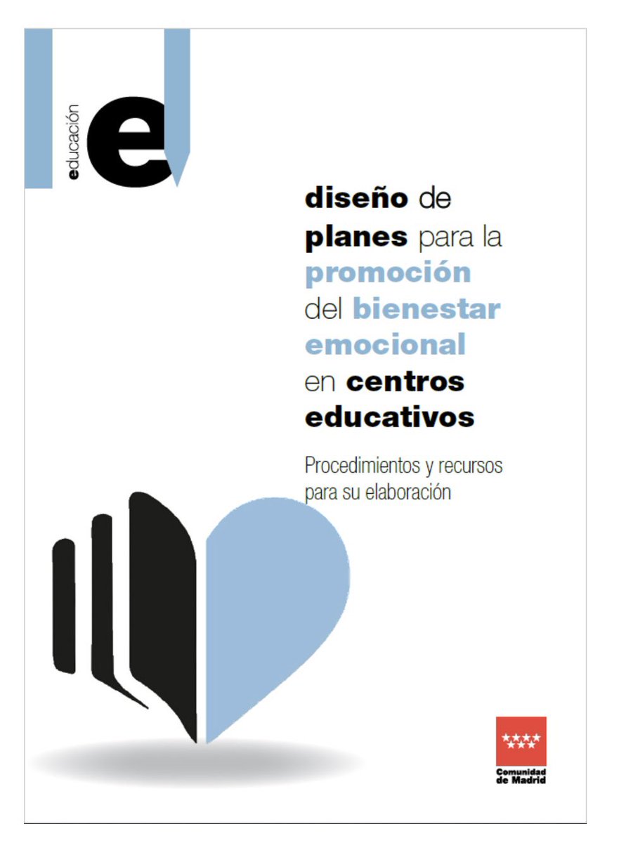 “Diseño de planes para la promoción del bienestar emocional en centros educativos. Procedimientos y recursos para su elaboración" pretende contribuir a procedimentar el diseño y desarrollo de planes en los centros y comunidades educativas comunidad.madrid/publicacion/re…