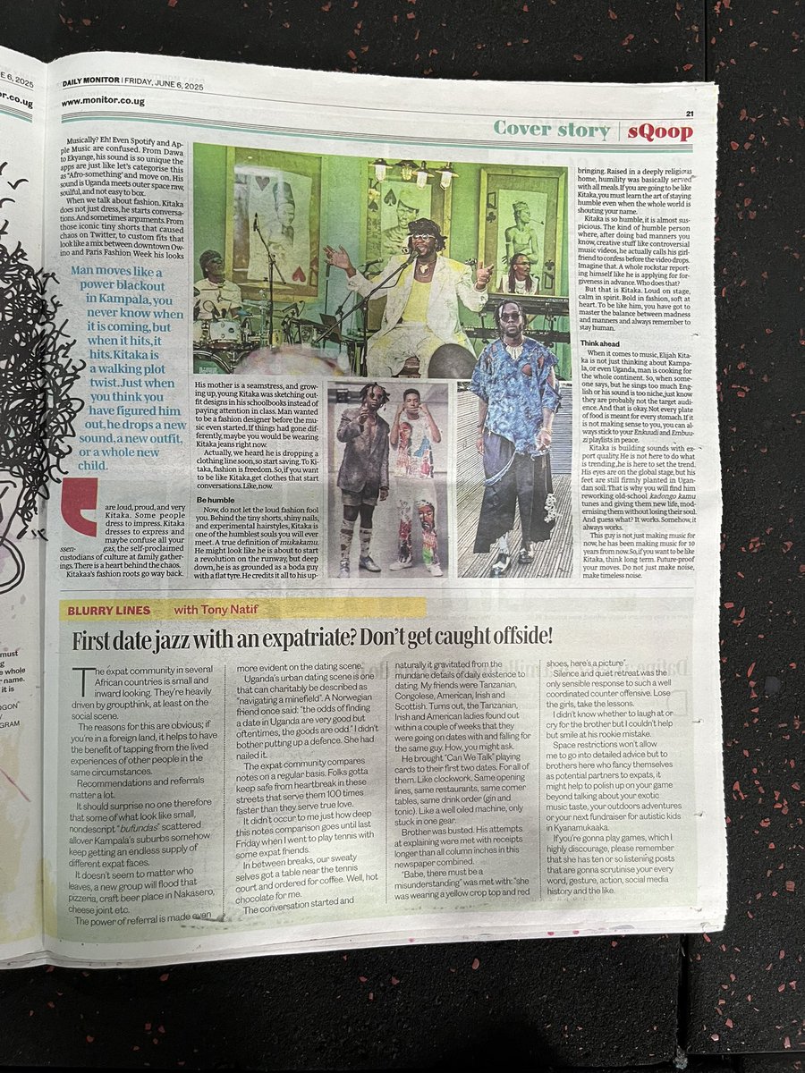 Mark Peter Sseggiriinya (@sseggi_) on Twitter photo From yesterday, I wrote about the unusual <a href="/Elijah_Kitaka1/">KITAKA</a> - what a man !
Thanks to <a href="/benonswangz/">Benon Mugumbya</a> & <a href="/Swangz_Avenue/">Swangz Avenue</a> team for curating the Tusker Malt ConverSessions. Deep ! From yesterday, I wrote about the unusual <a href="/Elijah_Kitaka1/">KITAKA</a> - what a man !
Thanks to <a href="/benonswangz/">Benon Mugumbya</a> & <a href="/Swangz_Avenue/">Swangz Avenue</a> team for curating the Tusker Malt ConverSessions. Deep !