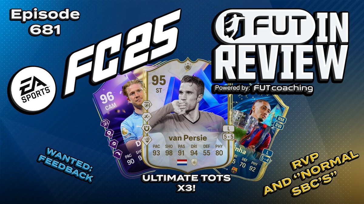 James, Ingve and John talk #ULTIMATETOTS and of course that Robin van Persie...
New show out now! #FC25

YouTube: youtu.be/NUsqIu3F4jM 
Spotify: open.spotify.com/show/3a9fw2U0i… Apple Podcasts: podcasts.apple.com/nl/podcast/fut…
