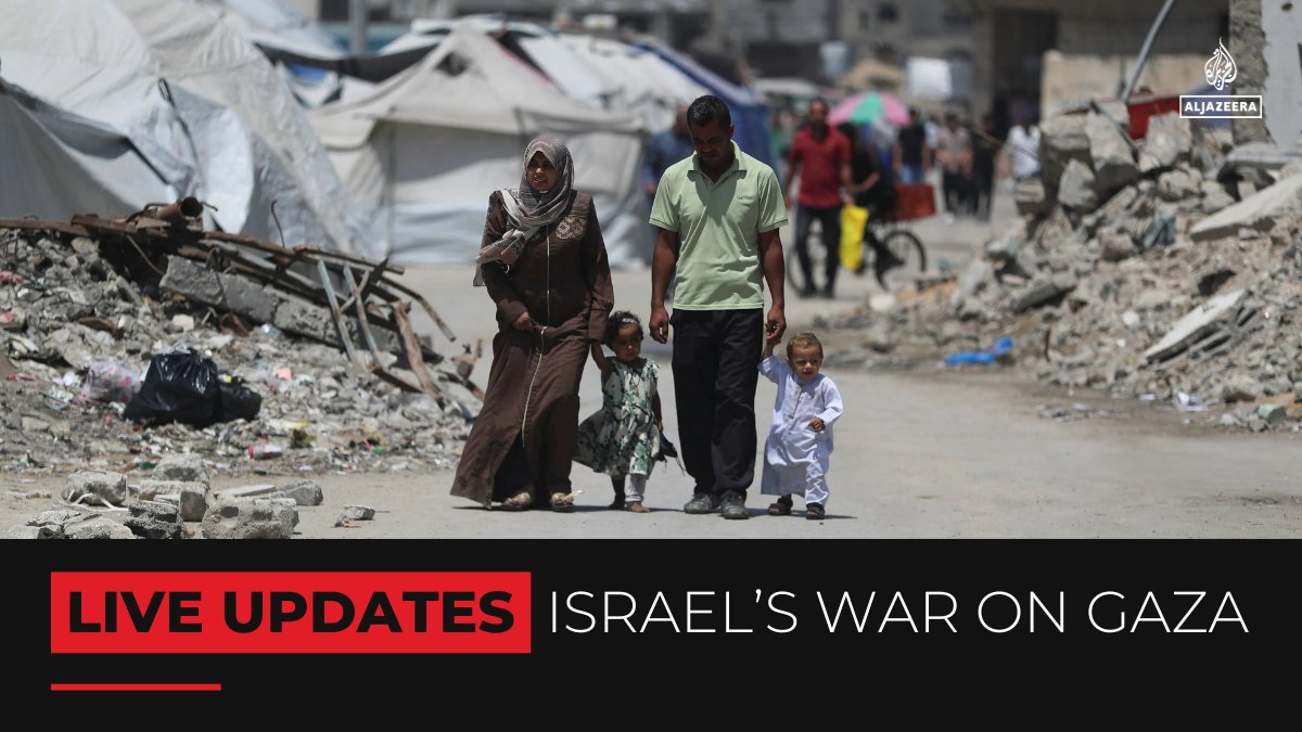 Israeli forces have killed at least five Palestinians who were waiting near a Gaza Humanitarian Foundation (GHF) aid point near Rafah amid a growing hunger crisis in the besieged enclave.  

🔴 Follow our LIVE coverage: aje.io/1fxko