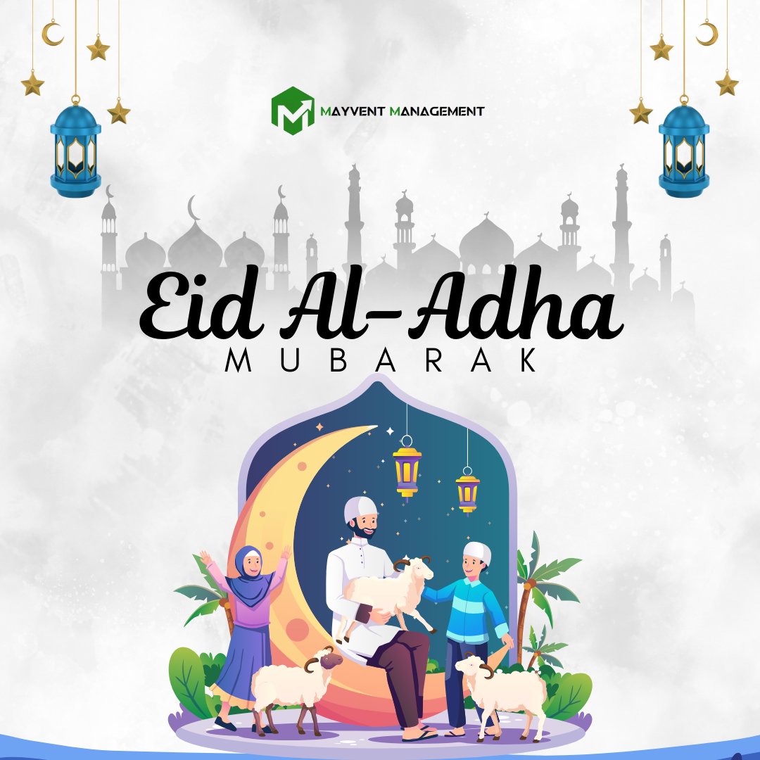 mayvent_pvt's tweet photo. 🌙✨ Eid al-Adha Mubarak! 🐐🕌
May this sacred occasion of Bakri Eid bring peace, prosperity, and happiness to you and your loved ones.

Wishing you a joyful and blessed Eid!
🌸 Eid Mubarak from Team Mayvent! 🌸

.
.
.
.
.
.

#EidAlAdha #BakriEid2025 #EidMubarak #TeamMayvent https://t.co/YcLfG8vpQp