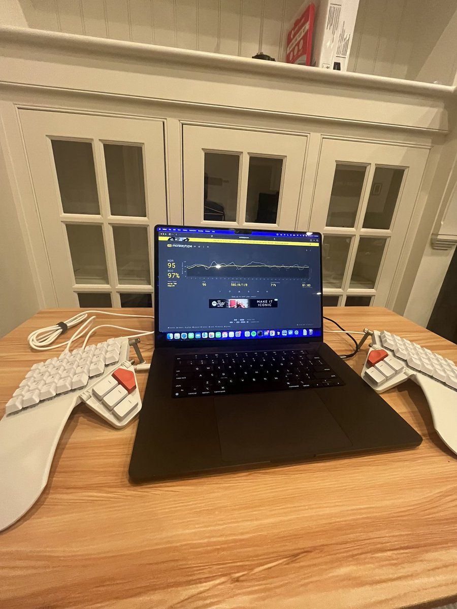 wesleymaa's tweet image. skilling up. At this rate I’ll be &amp;gt;500wpm in a few days