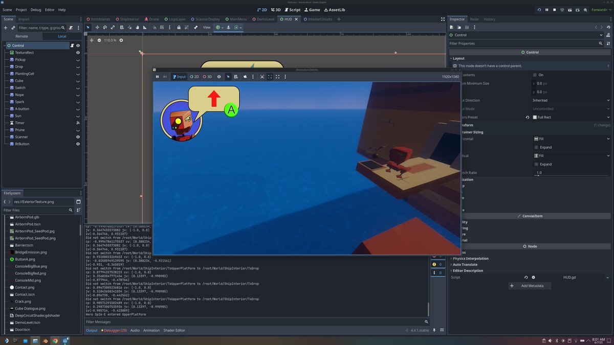 In the run-up to #norwichgamesfestival I found some bugs that were only on the #steamdeck. Best way to debug them? Run the #godotengine on the deck. It makes a great little dev machine in desktop mode. #indiedev #indiegame #shorticulture.