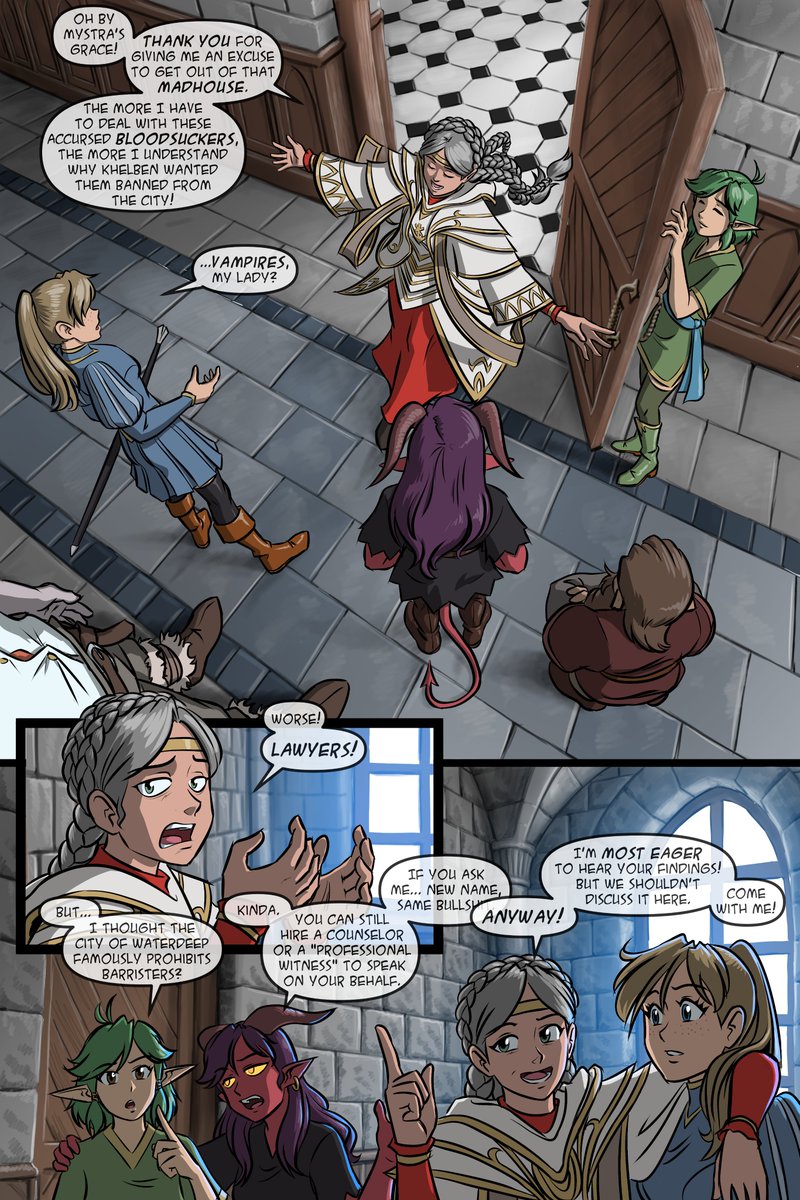 Tales From the Tables, ep. 51:
Lady Mage of Waterdeep.

Our intrepid misadventurers seek audience with lady Laeral Silverhand, Open Lord of Waterdeep, once more.

Apologies I was only able to finish half of the story I was planning for this month... Disaster struck, I'm alright,