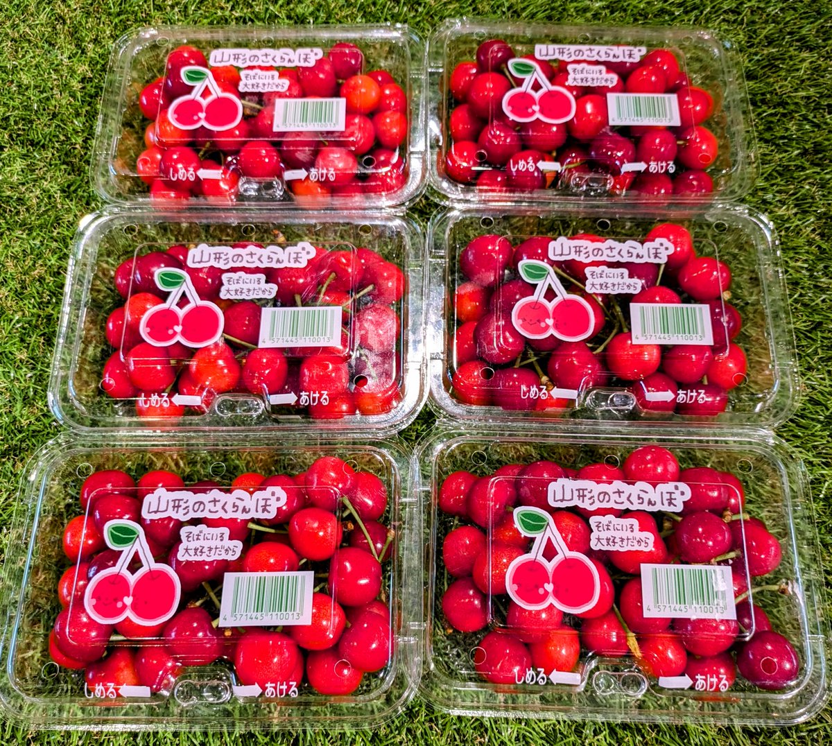 現在の天候は晴れです😀気温上昇中↗
農産物直売所に『さくらんぼ』が徐々に増えてきました🍒売場も次第にさくらんぼ色に変わりつつあります☺