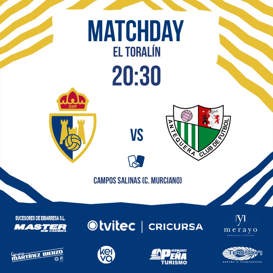 ¡Día de 103 aniversario y día de partido!
¡Día de Deportiva! ⚪️🔵⚪️🔵
Desde las 20:30 horas jugamos ante el <a href="/AntequeraCF/">Antequera C. F.</a> el partido de vuelta de la semifinal del playoff. 
¡Nos vemos en El Toralín!
#Adelanteyarriba
#SomosDeportiva
#PonFE
