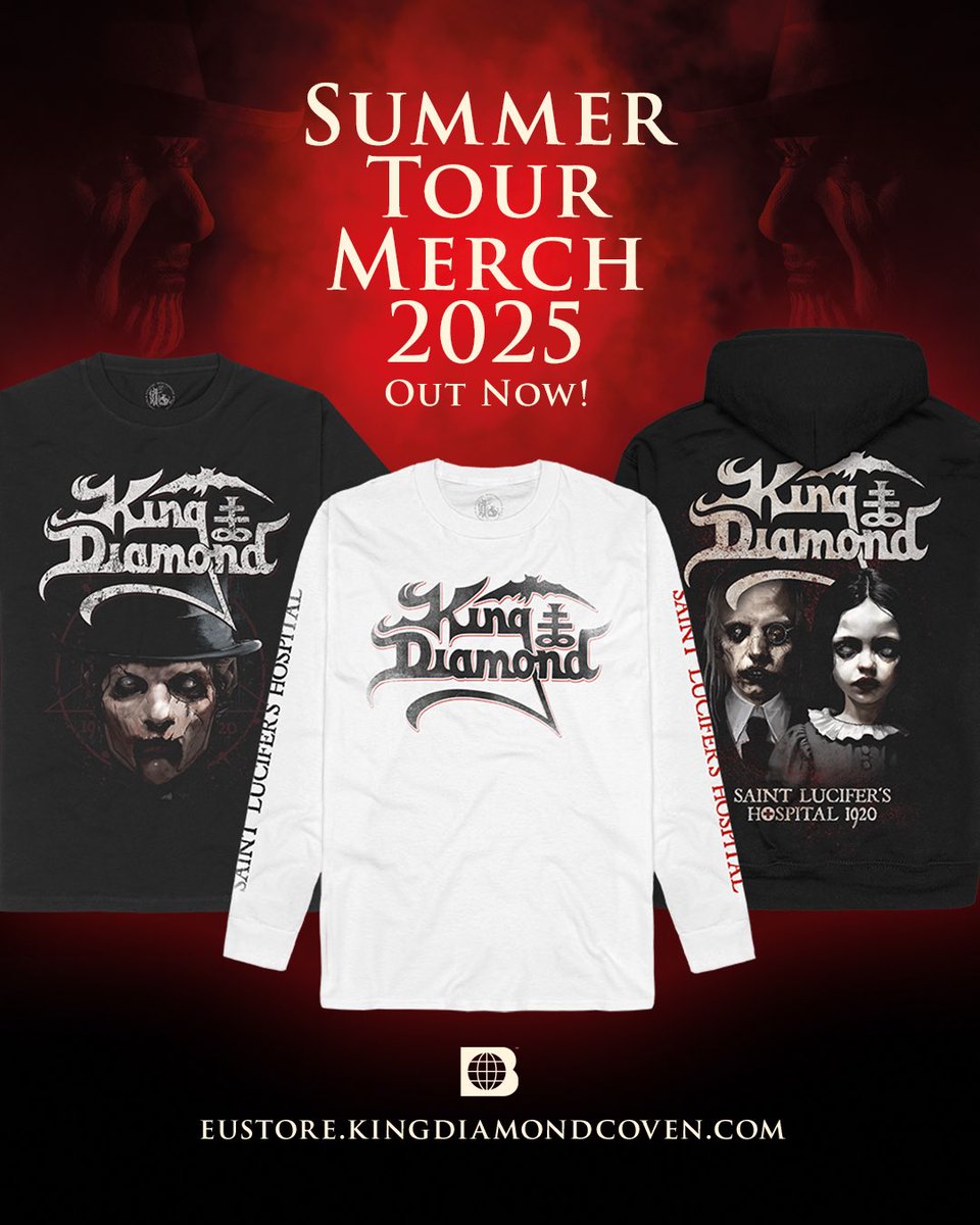kingdiamond's tweet image. KING DIAMOND EUROPEAN TOUR MERCH
For limited tickets visit kingdiamondcoven.com/tour
