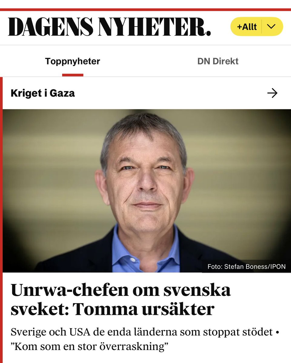 Har intervjuat Unrwas högsta chef!!! Läs här: dn.se/sverige/unrwa-…