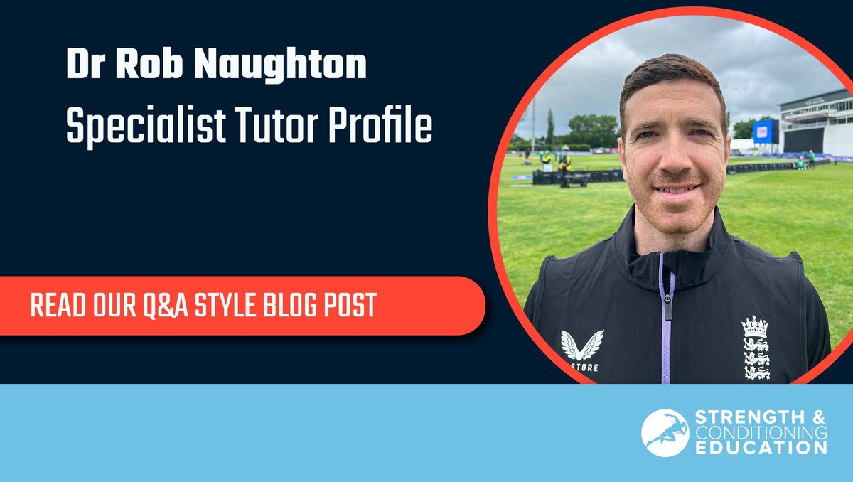Dr Rob Naughton, a leading nutrition specialist for the England Women’s Cricket Team, is working with SCE to deliver a brand new Specialist S&amp;C for Nutrition course.

More details will be landing soon!

Q&amp;A style blog with Rob: strengthandconditioningeducation.com/blog/2025/06/0…