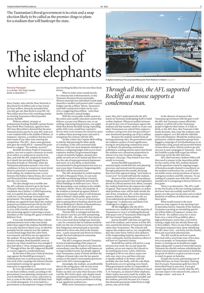 Stand up for Tasmania and renegotiate the deal #politas